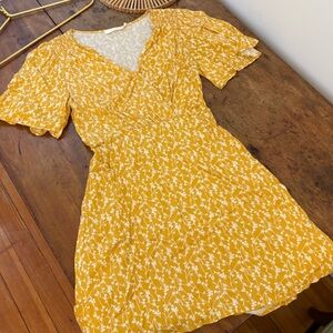 Lush yellow flower dress